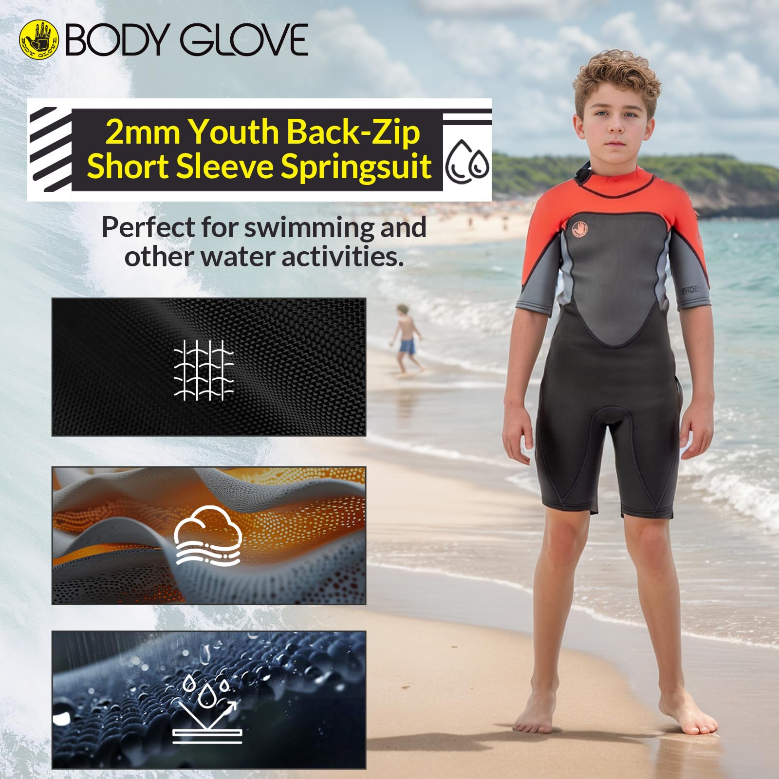 Amazon.com: Body Glove Phoenix 2mm Kids Wetsuit for Boys Girls